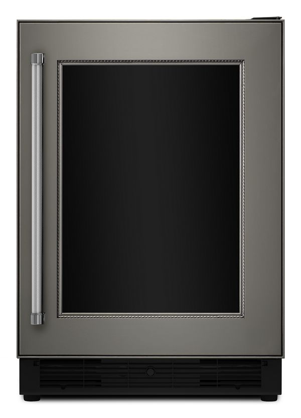 KitchenAid&reg; 24&quot; Panel Ready Beverage Center with Glass Door