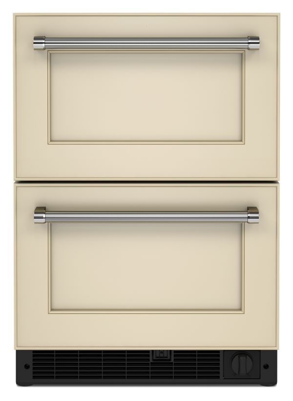 KitchenAid&reg; 24&quot; Panel-Ready Undercounter Double-Drawer Refrigerator/Freezer