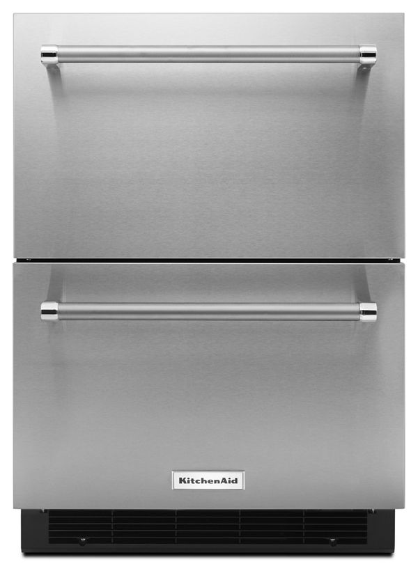 KitchenAid&reg; 24&quot; Stainless Steel Double Refrigerator Drawer