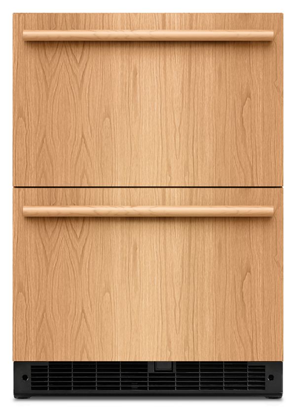 24" Panel-Ready Undercounter Double-Drawer Refrigerator
