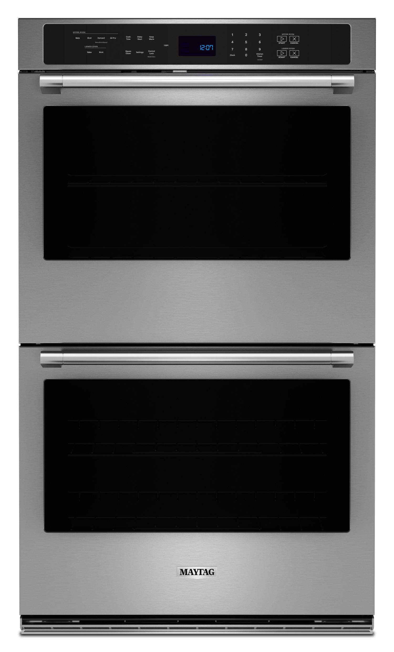 Maytag 30 In. Wide Double Wall Oven W/ Evenair True Convection System, 10.0 Cu. Ft. In Fingerprint Resistant Stainless Steel