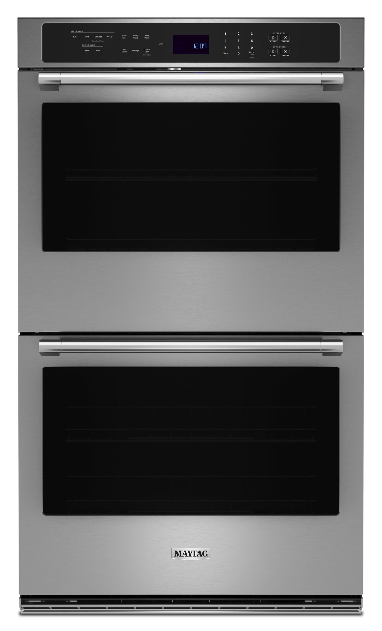 Maytag 30 In. Double Wall Oven W/ Air Fry And Basket, 10 Cu. Ft. In Fingerprint Resistant Stainless Steel