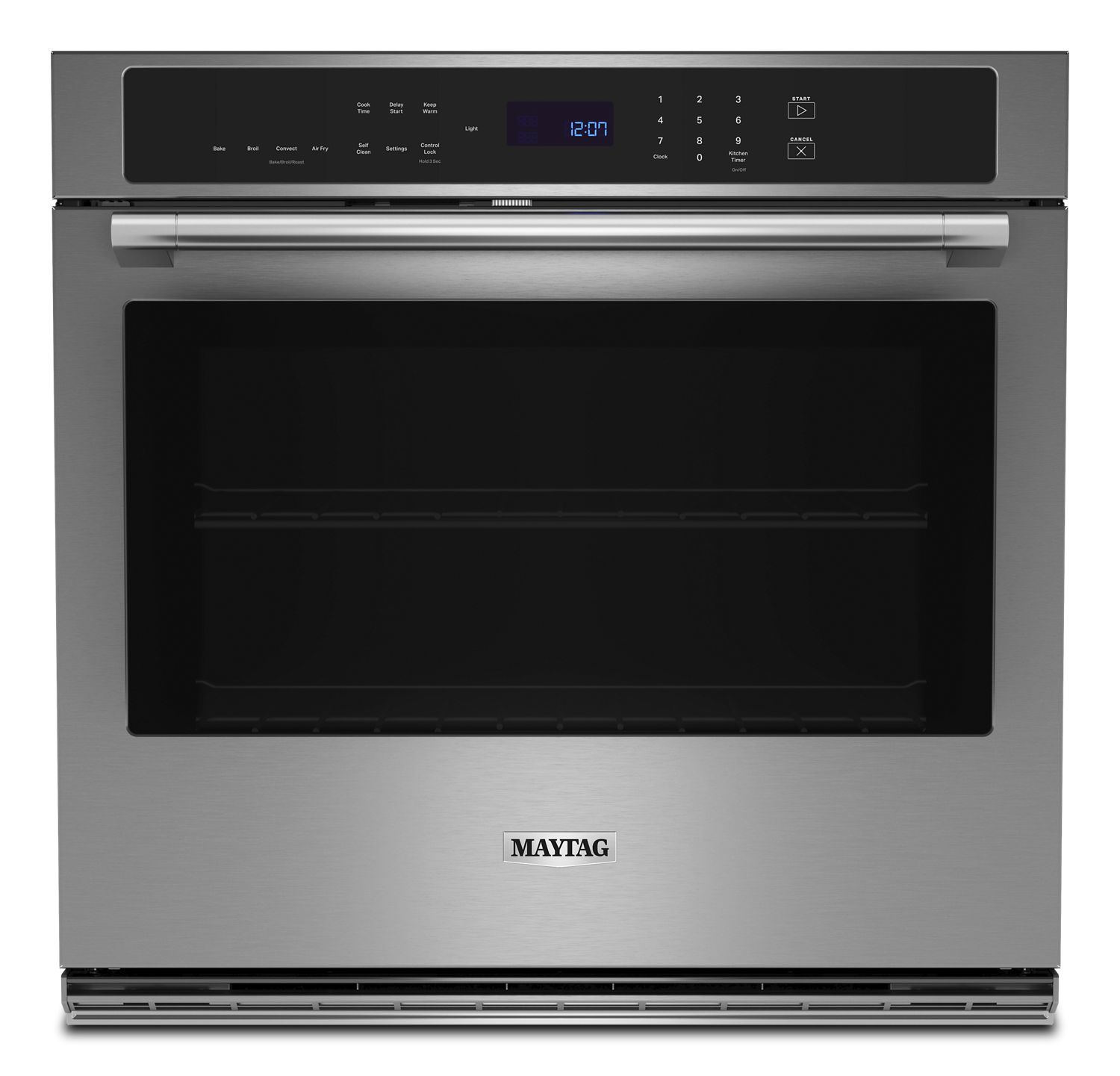 Maytag 27 In. Single Wall Oven W/ Air Fry And Basket, 4.3 Cu. Ft. In Fingerprint Resistant Stainless Steel