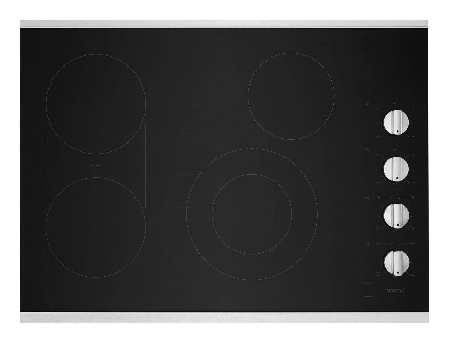 Maytag 30 In. Electric Cooktop W/ Reversible Grill And Griddle, 30 In. In Stainless Steel