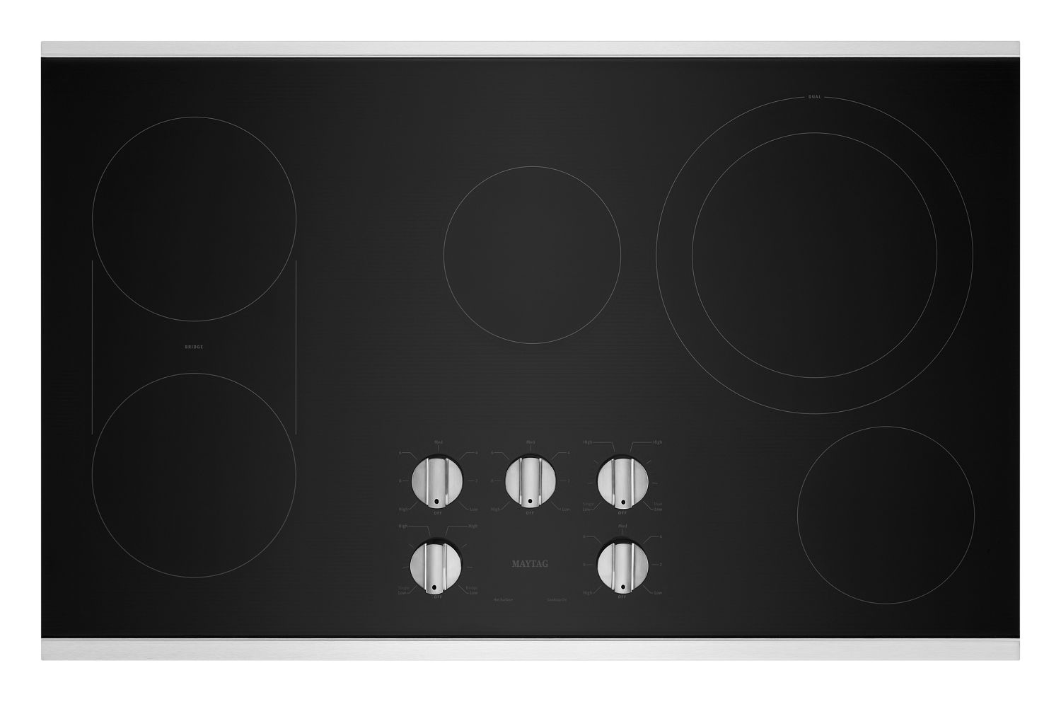 Maytag 36 In. Electric Cooktop W/ Reversible Grill And Griddle, 36 In. In Stainless Steel