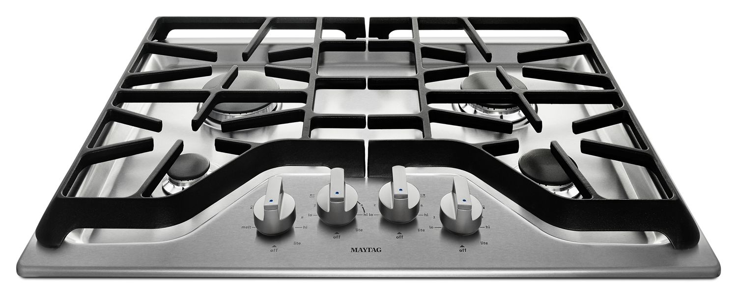 Maytag 30 In. Wide Gas Cooktop W/ Power Burner, 30 In. In Stainless Steel