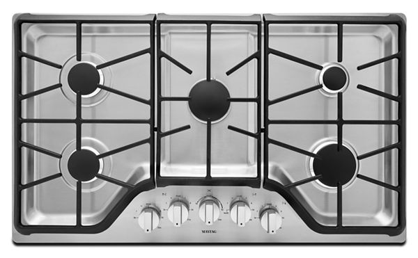 36-inch Wide Gas Cooktop with DuraGuard™ Protective Finish