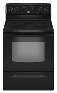 Freestanding electric range with two Dual-Choice™ elements