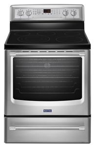 Stainless Steel 30 Inch Wide Electric Range With Convection And