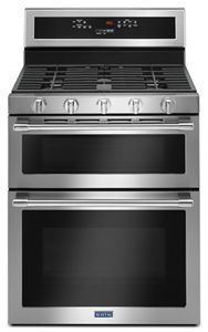 30-INCH WIDE DOUBLE OVEN GAS RANGE WITH TRUE CONVECTION - 6.0 CU. FT.