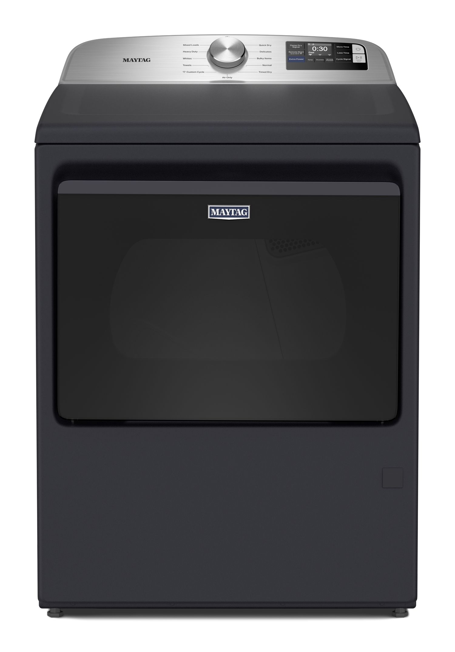Maytag Smart Top Load Dryer W/ Extra Power In Midnight Steel