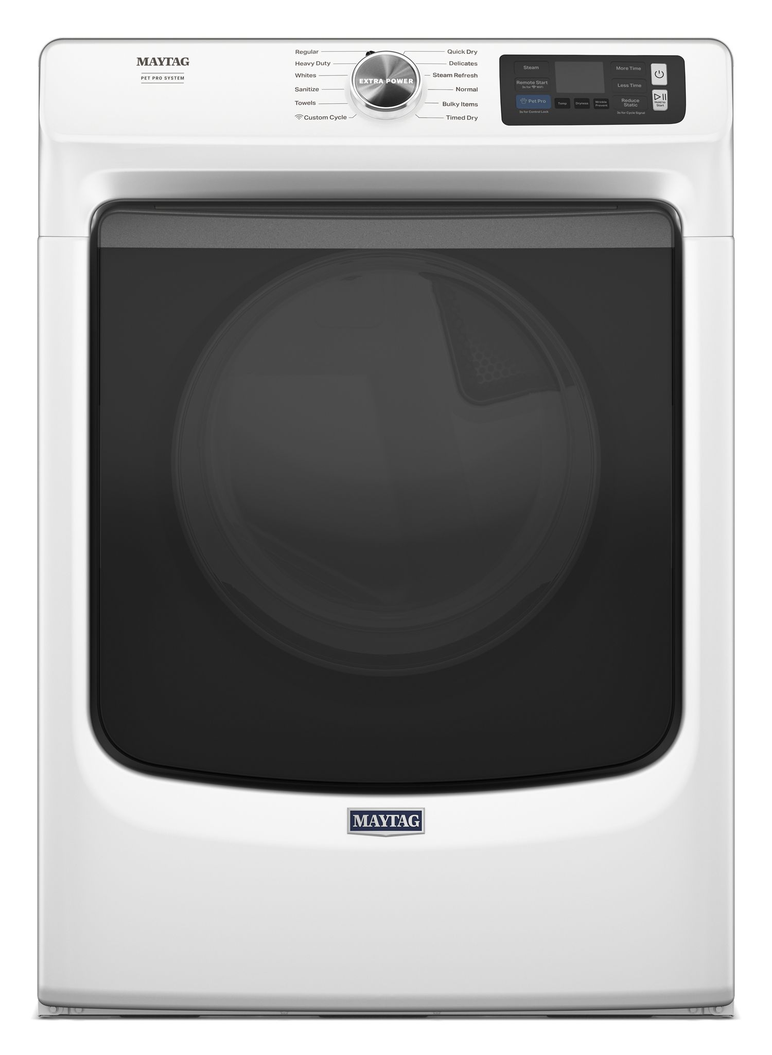 Maytag Smart Pet Pro Front Load Gas Dryer, 7.4 Cu. Ft. In White