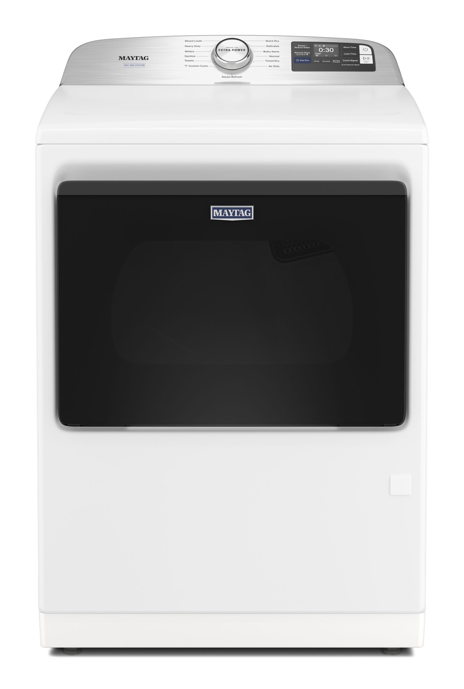 Maytag Smart Top Load Dryer W/ Pet Pro Option In White