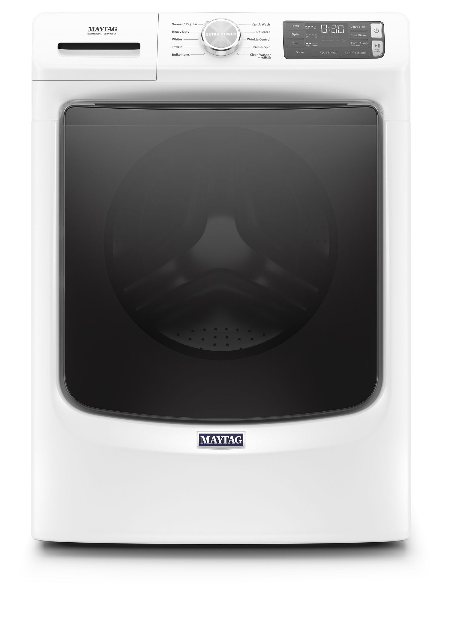 Maytag Front Load Washer W/ Extra Power And 12-Hr Fresh Spin Option, 4.5 Cu. Ft. In White