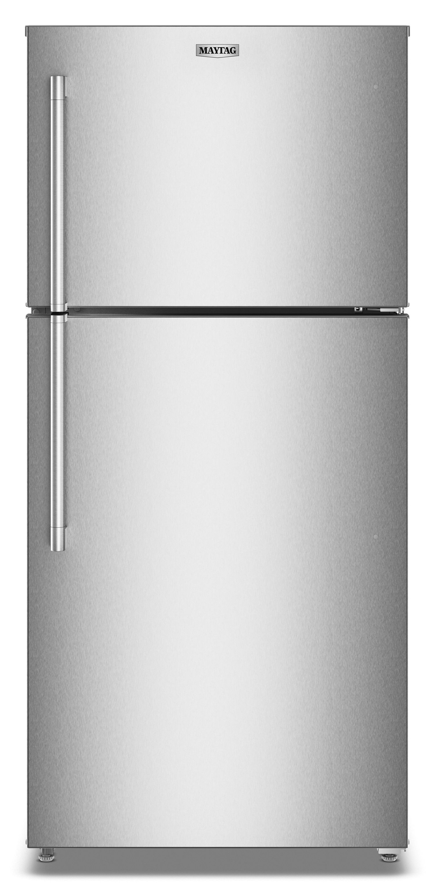Maytag 30 In. Wide Top-Freezer Refrigerator W/ Garage Mode-, 19 Cu. Ft. In Fingerprint-Resistant Stainless Finish