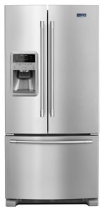 Maytag® 33- Inch Wide French Door Refrigerator with Beverage Chiller™ Compartment - 22 Cu. Ft.