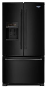 Black 36 Inch Wide French Door Refrigerator With Powercold Feature 25 Cu Ft Mfi2570feb Maytag