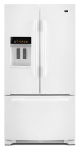 White 26 Cu Ft Ice2o Refrigerator Mfi2665xew Maytag