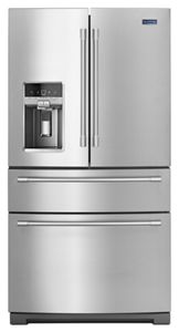 36-Inch Wide 4-Door French Door Refrigerator with Steel Shelves - 26 Cu. Ft.