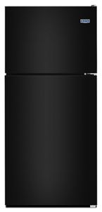 The 33-inch-wide top freezer refrigerator in black