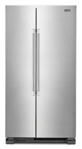 The 36-inch-wide Side-by-side refrigerator in stainless steel
