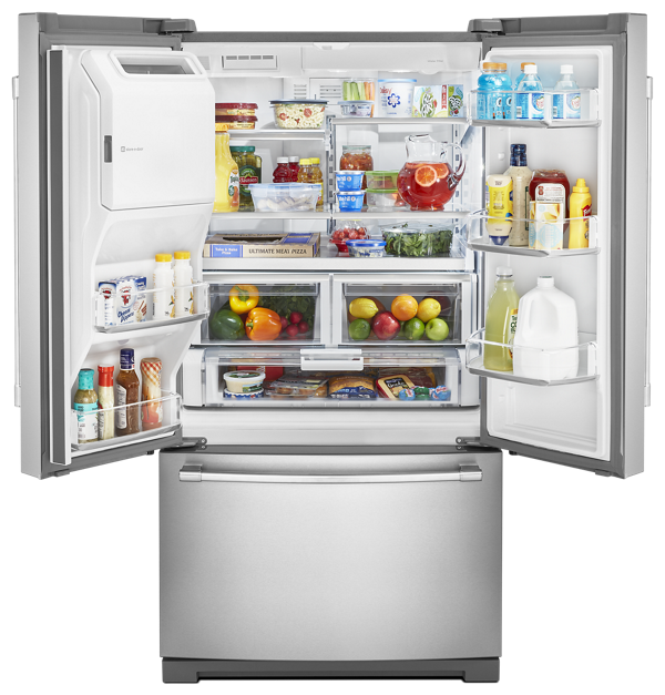 Réfrigérateur à portes françaises Maytag® avec distributeur d'eau