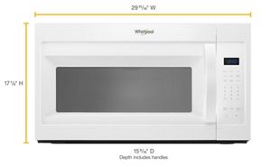 WMH31017HZWhirlpool 1.7 cu. ft. Microwave Hood Combination with Electronic  Touch Controls FINGERPRINT RESISTANT STAINLESS STEEL - Charlie Wilson's  Appliance and TV