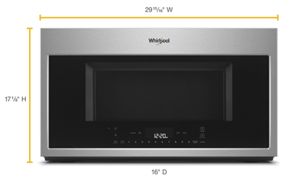 Whirlpool 1.9 cu. ft. Over the Range Microwave in Fingerprint