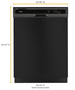 Whirlpool Heavy-Duty Portable Dishwasher with 1-Hour Wash Cycle