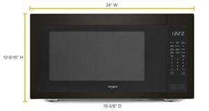 Whirlpool WMC50522HZ 24 Inch Stainless Steel 2.2 cu. ft. Capacity Countertop  Microwave