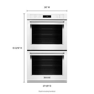 KitchenAid 5.0 cu. ft. Upper and 5.0 cu. ft. Lower Capacity Double