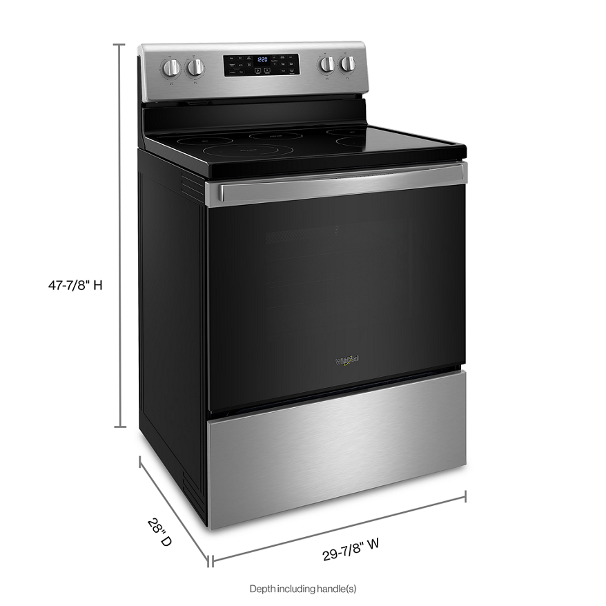 5.3 Cu. Ft. Whirlpool® Electric 5-in-1 Air Fry Oven Stainless