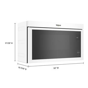 MMMF6030PWMaytag Over-the-Range Flush Built-In Microwave - 1.1 Cu. Ft.  WHITE - Westco Home Furnishings