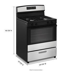 Amana 30 inch Gas Range With Standard Clean Oven In White - Morgan's  Furniture And Appliances