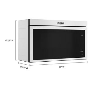 Maytag 30 in. W 1.1 cu. ft. Fingerprint Resistant Stainless Steel Flush  Built-In 1000-Watt Over the Range Microwave MMMF6030PZ - The Home Depot