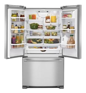 33-inch Wide French Door Refrigerator With Water Dispenser - 22 Cu. Ft 