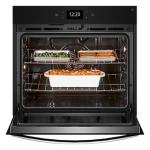 5.0 Cu. Ft. Single Smart Wall Oven with Air Fry Black Stainless Steel ...