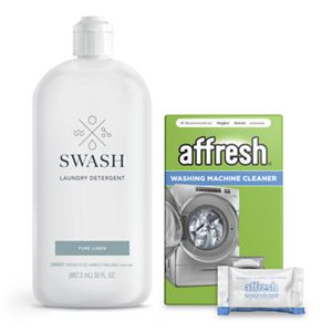 Swash® Pure Linen Laundry Detergent 83 Loads, 30 fl. Oz and Affresh® Washing Machine Cleaner, 6 Tablets Bundle