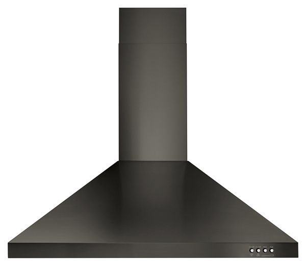 30" Contemporary Black Stainless Wall Mount Range Hood