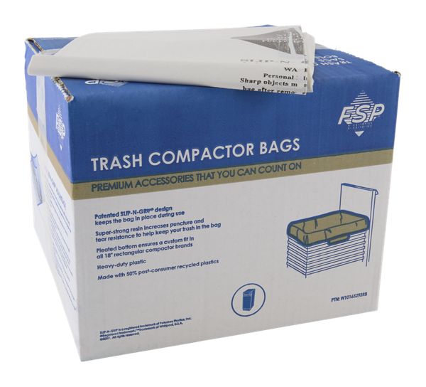 60 Pack-Plastic Compactor Bags-18" Models