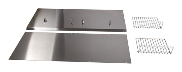 Backguard with Shelf - 36" Stainless Steel