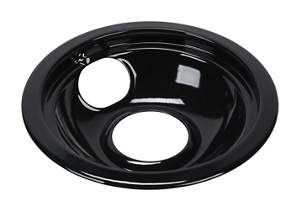 10 Pack KitchenAid Range 6" Black Porcelain Burner Drip Pan Bowl W10290353RW 