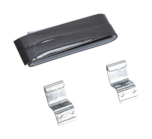 Compact Washer & Dryer Stacking Kit, with 23" adhesive pads (2), 2 galvanized steel brackets, and 4 screws