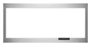 Built-In Low Profile Microwave Slim Trim Kit with Pocket Handle, Stainless Steel