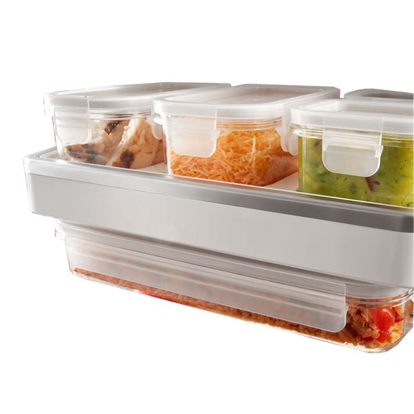 Refrigerator Prep and Store Shelf Kit with 5 Bins, 5 Lids, and 1 Shelf for Models wrf757sd and wrf767sd