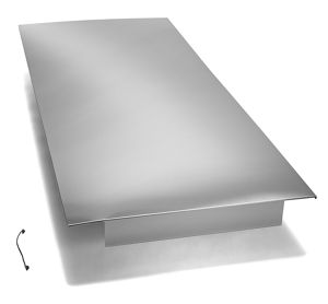 25 cu. ft. Bottom Mount Refrigerator Side Panel Kit - Stainless Steel