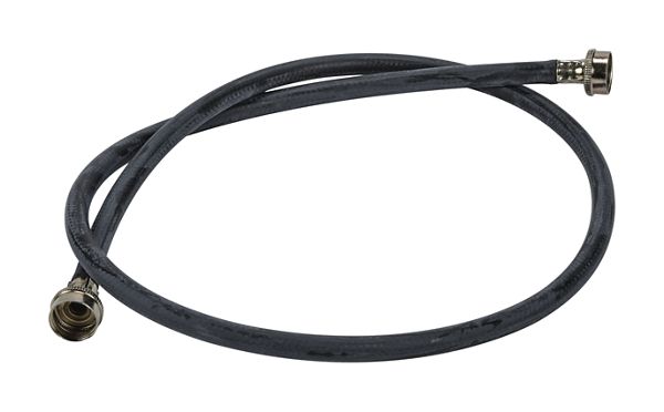 5' Black Rubber Washer Fill Hoses rated 1000 PSI with 2 female connections - 24 Pack