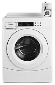 27" Commercial High-Efficiency Energy Star-Qualified Front-Load Washer Featuring Factory-Installed Coin Drop with Coin Box