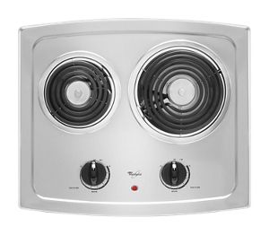 21-inch Electric Cooktop with Stainless Steel Surface
