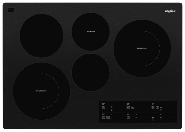 30-inch Electric Ceramic Glass Cooktop with Two Dual Radiant Elements